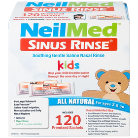 Muối rửa mũi Neilmed Sinus Rinse Kids giảm và ngăn ngừa các chứng viêm mũi dị ứng cho trẻ (120 gói)