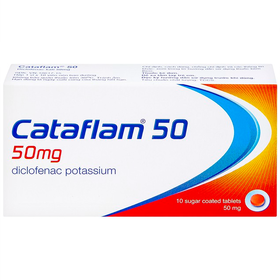 Thuốc Cataflam 50 Novartis điều trị đau sau chấn thương, viêm và sưng do bong gân