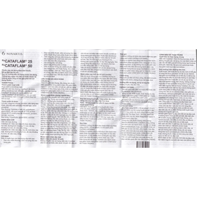 Thuốc Cataflam 50 Novartis điều trị đau sau chấn thương, viêm và sưng do bong gân