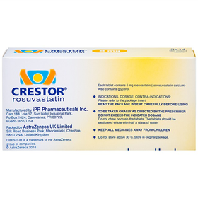 Thuốc Crestor 5mg AstraZeneca điều trị tăng cholesterol máu nguyên phát