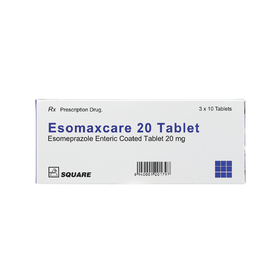 Thuốc Esomaxcare 20 Square điều trị loét dạ dày tá tràng lành tính (3 vỉ x 10 viên)