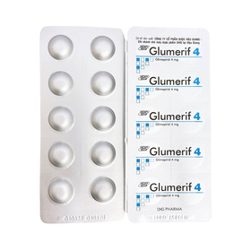 Thuốc Glumerif 4 DHG điều trị bệnh đái tháo đường tuýp 2 (3 vỉ x 10 viên)