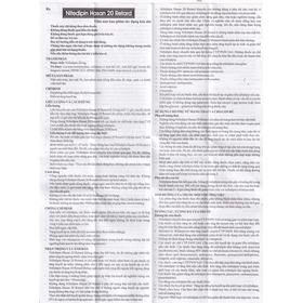 Viên nén Nifedipin Hasan 20 Retard Hasan điều trị tăng huyết áp (10 vỉ x 10 viên)