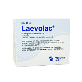 Thuốc Laevolac 670 mg/ml điều trị táo bón (20 gói x 15ml)