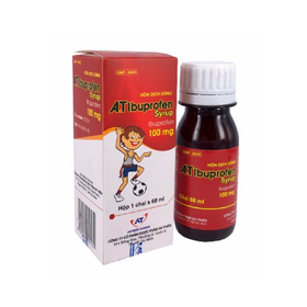 Hỗn dịch uống A.T Ibuprofen Syrup 100mg An Thiên giảm đau, kháng viêm (60ml)