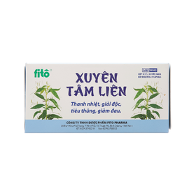 Thuốc Xuyên Tâm Liên Fito thanh nhiệt, giải độc, tiêu thũng, giảm đau (10 vỉ x 10 viên)