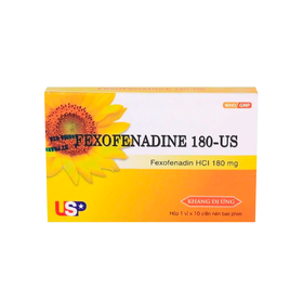 Thuốc Foxoledin 180 Đông Nam điều trị viêm mũi dị ứng theo mùa, mề đay vô căn mạn tính (3 vĩ x 10 viên)
