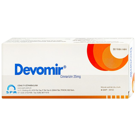 Thuốc Devomir S.P.M phòng ngừa say sóng, say tàu xe, máy bay (3 vỉ x 10 viên)