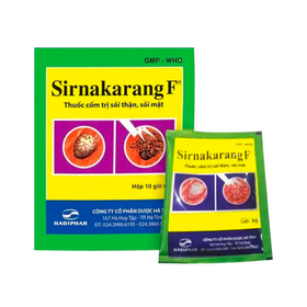Thuốc Sirnakarang F hỗ trợ điều trị sỏi đường tiết niệu, sỏi thận (10 gói x 6g)