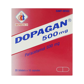 Thuốc Dopagan 650mg Domesco giảm đau và hạ sốt (10 vỉ x 10 viên)