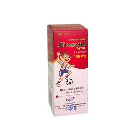 Hỗn dịch uống A.T Ibuprofen Syrup 100mg An Thiên giảm đau, kháng viêm (60ml)