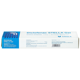 Gel Diclofenac Stella giảm triệu chứng đau và viêm trong trường hợp bong gân, trật khớp, vết bầm (20g)