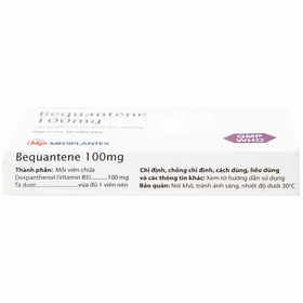 Thuốc Bequantene 100mg hỗ trợ điều trị chứng rụng tóc lan tỏa (Hộp 20 viên)