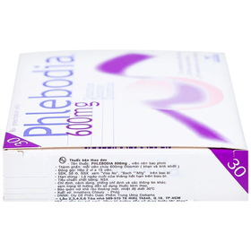 Viên nén Phlebodia 600mg Innothera điều trị trĩ cấp tính, suy tuần hoàn (2 vỉ x 15 viên)