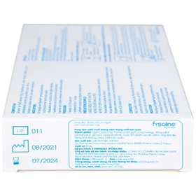 Dung dịch nước muối Fysoline Septinasal 5ml vệ sinh mũi không chất bảo quản kháng khuẩn (20 ống)