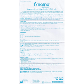 Dung dịch nước muối Fysoline Septinasal 5ml vệ sinh mũi không chất bảo quản kháng khuẩn (20 ống)