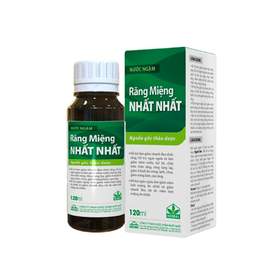 Nước ngậm răng miệng Nhất Nhất hỗ trợ ngừa sâu răng chai (120ml)