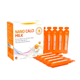 Thực phẩm bảo vệ sức khỏe Nano Calci Milk (Hộp 20 ống)