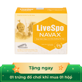 Dung dịch vệ sinh tai, mũi, họng Livespo Navax 5ml giảm sổ mũi, viêm tai, viêm xoang (5 ống x 5ml)