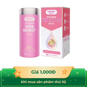 Thực Phẩm Bảo Vệ Sức Khỏe WELSON BEAUTY HYALURON VITA BOOST (60 viên)