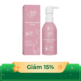 Sữa chống rạn da Happy Event Anti-Stretch Mark Lotion giúp dưỡng ẩm tự nhiên (125g)