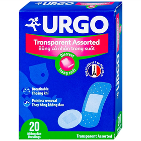 Băng cá nhân trong suốt Urgo Transparent Assorted