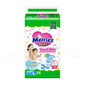 Tã Quần Merries Goodskin Size L (Gói 44 Miếng)