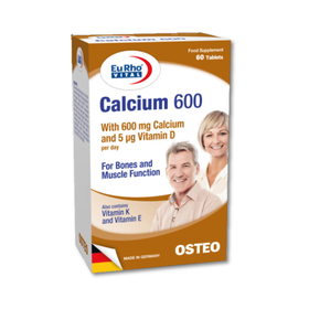 Thực phẩm bảo vệ sức khỏe EuRho® Vital Calcium 600 (60 Viên)