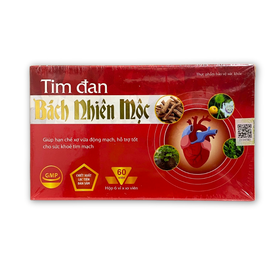 Thực phẩm bảo vệ sức khoẻ Tim Đan Bách Nhiên Mộc - Hộp 60 viên