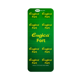 Thuốc Eugica Fort DHG hỗ trợ điều trị ho, đau họng, sổ mũi