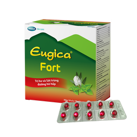 Thuốc Eugica Fort DHG hỗ trợ điều trị ho, đau họng, sổ mũi