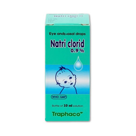 Thuốc nhỏ mắt, mũi Natri Clorid 0,9% Traphaco