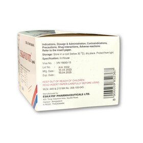 Viên nang Eskafolvit Capsule Eskayef phòng và điều trị bệnh thiếu máu do thiếu sắt (15 vỉ x 6 viên)