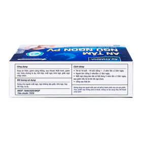 Viên uống An Tâm Ngủ Ngon PV Pharma giúp an thần, giảm căng thẳng (5 vỉ x 10 viên)