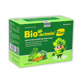 Cốm vi sinh Bio-acimin Fiber Meracine bổ sung chất sơ hòa tan, giảm tình trạng táo bón (30 gói)