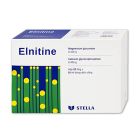 Dung dịch uống Elnitine 10ml Stella bổ sung calcium và magnesium cho người bệnh (20 ống)