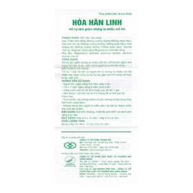 Viên uống Hòa Hãn Linh hỗ trợ làm giảm chứng ra mồ hôi nhiều (3 vỉ x 10 viên)