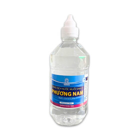 Nước muối Natri Clorid 0.9 Phương Nam làm sạch răng, khử mùi hôi khoang miệng (500ml)