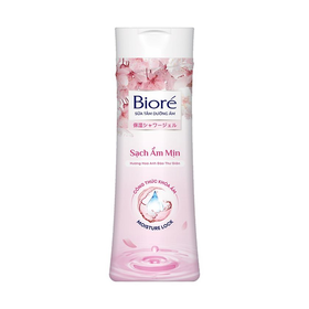 Sữa tắm dưỡng ẩm mịn da hương hoa anh đào Bioré