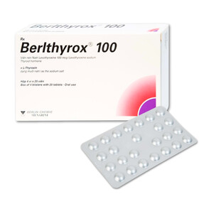 Thuốc Berlthyrox 100 điều trị thiểu năng tuyến giáp (4 vỉ x 25 viên)