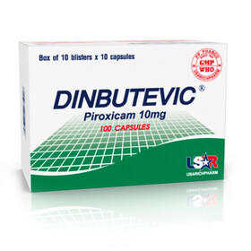 Thuốc Dinbutevic 10mg điều trị các triệu chứng viêm xương khớp và viêm khớp dạng thấp (Hộp 10 vỉ x 10 viên)