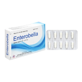 Thuốc Enterobella hỗ trợ điều trị và phòng ngừa rối loạn vi sinh đường ruột (Hộp 20 viên)