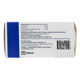 Thuốc Glotadol Cold Glomed hỗ trợ giảm đau, hạ sốt (10 vỉ x 10 viên)