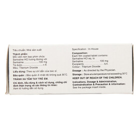 Thuốc Utralene-100 Umedica điều trị trầm cảm (10 vỉ x 10 viên)