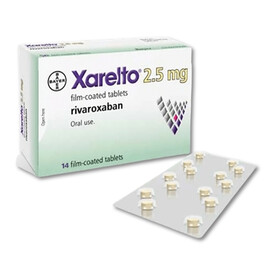Thuốc Xarelto 2.5mg Bayer phòng ngừa thuyên tắc huyết khối tĩnh mạch (1 vỉ x 14 viên)