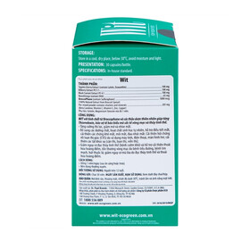 Viên nang WIT For Your Eyes Ecogreen tăng cường thị lực, giảm mờ và nhòe mắt (30 viên)
