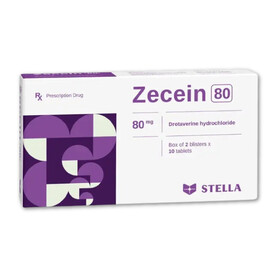 Zecein 80mg Stella 2 vỉ x 10 viên – Thuốc chống co thắt cơ trơn