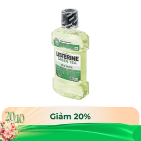 Nước súc miệng Listerine Green Tea bảo vệ răng miệng suốt 24 giờ (250ml)