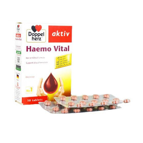 Viên uống Haemo Vital Doppelherz Aktiv phòng chống thiếu máu do thiếu sắt (30 viên)
