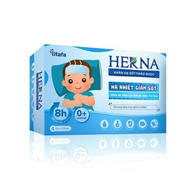 Khăn hạ sốt thảo dược Herna
